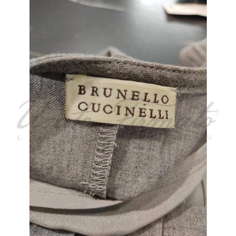 VESTITO DONNA BRUNELLO CUCINELLI GRIGIO TG S | Mercatino dell'Usato Roma parioli 4