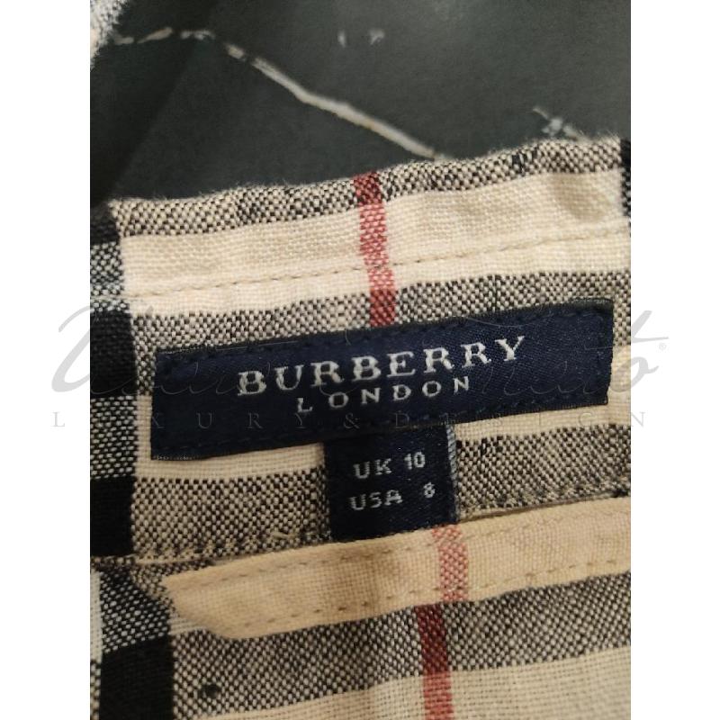 VESTITO DONNA BURBERRY CHECK TG S | Mercatino dell'Usato Roma parioli 4