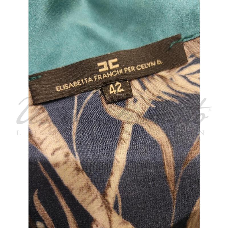 VESTITO DONNA CELYN B BLU SETA TG 42 | Mercatino dell'Usato Roma parioli 4