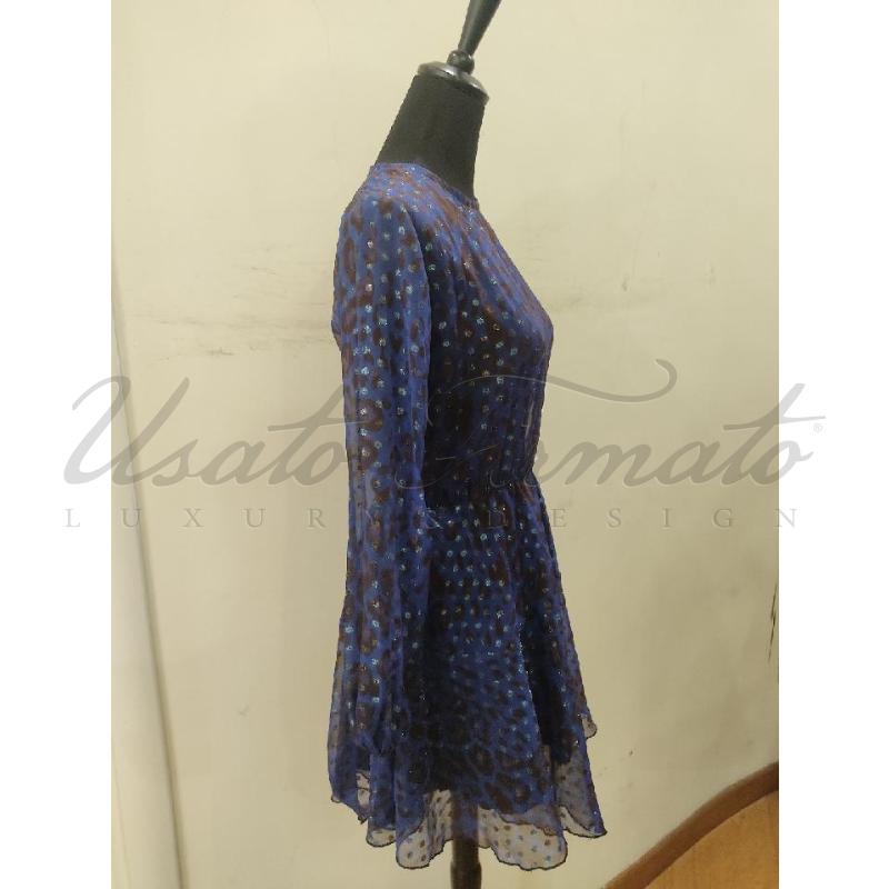 VESTITO DONNA CHIARA BIASI VIOLA FANTASIA TG S  | Mercatino dell'Usato Roma parioli 2