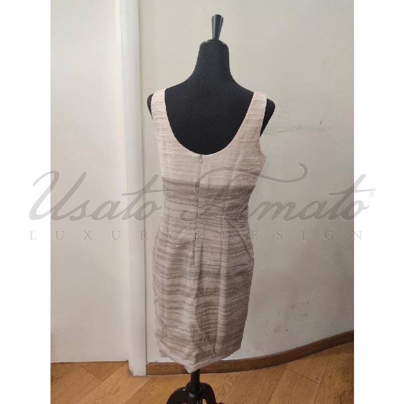 VESTITO DONNA D EXTERIOR SETABEIGE TG 46 | Mercatino dell'Usato Roma parioli 3