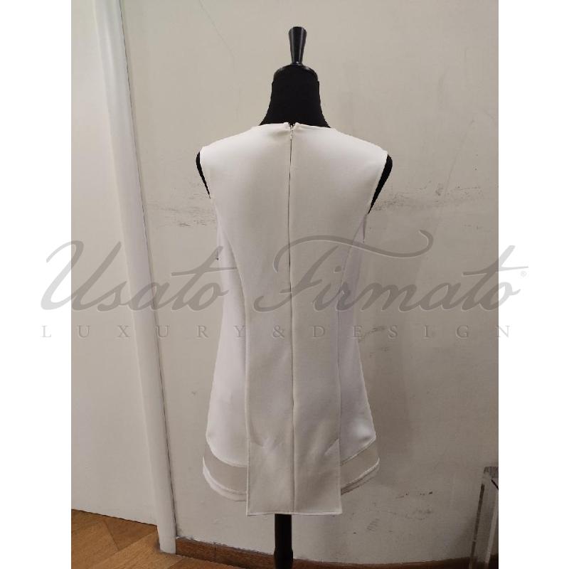 VESTITO DONNA ELISABETTA FRANCHI BIANCO TG  | Mercatino dell'Usato Roma parioli 3