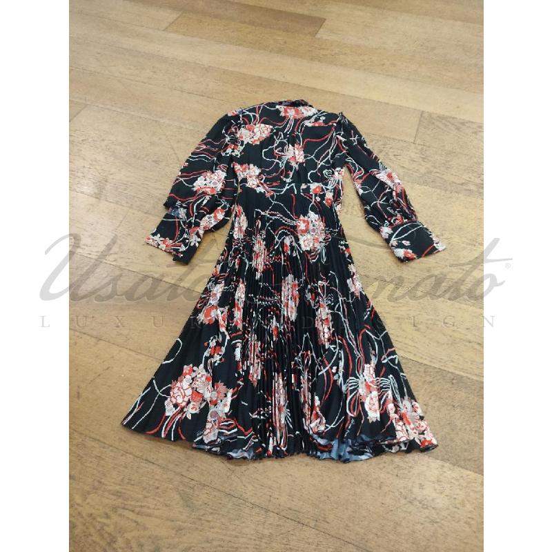 VESTITO DONNA ELISABETTA FRANCHI NERO FIORI TG 40 | Mercatino dell'Usato Roma parioli 2