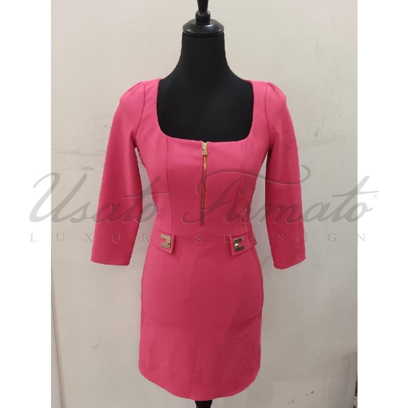VESTITO DONNA ELISABETTA FRANCHI ROSA TG 40 | Mercatino dell'Usato Roma parioli 1