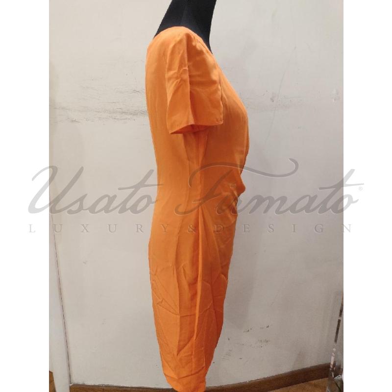 VESTITO DONNA EMANUEL UNGARO SETA ARANCIO TG 46 | Mercatino dell'Usato Roma parioli 2