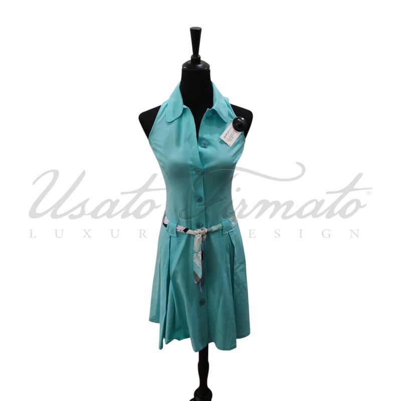 VESTITO DONNA EMILIO PUCCI CARTA DA ZUCCHERO TG. 40 | Mercatino dell'Usato Roma parioli 1