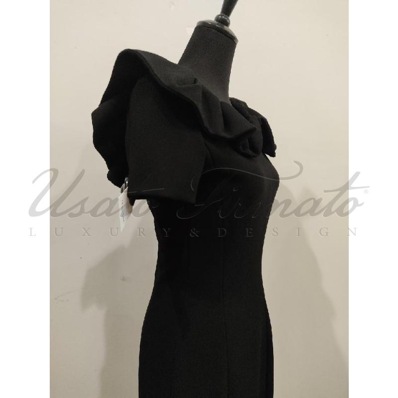 VESTITO DONNA EMPORIO ARMANI NERO TG 44 | Mercatino dell'Usato Roma parioli 2