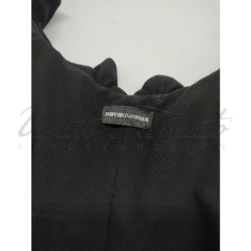 VESTITO DONNA EMPORIO ARMANI NERO TG 44 | Mercatino dell'Usato Roma parioli 4