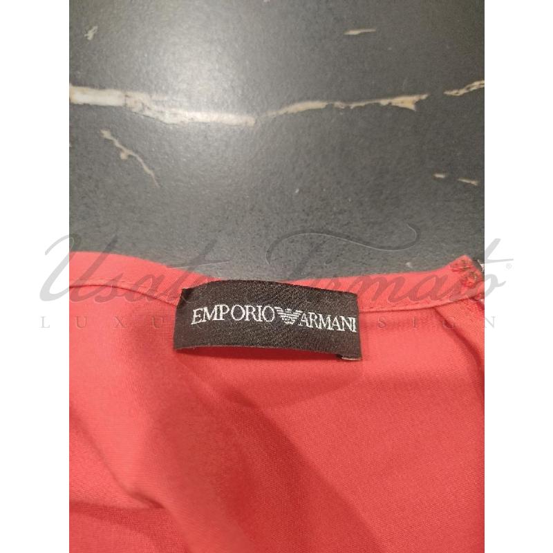 VESTITO DONNA EMPORIO ARMANI ROSSO TG. 42 | Mercatino dell'Usato Roma parioli 4