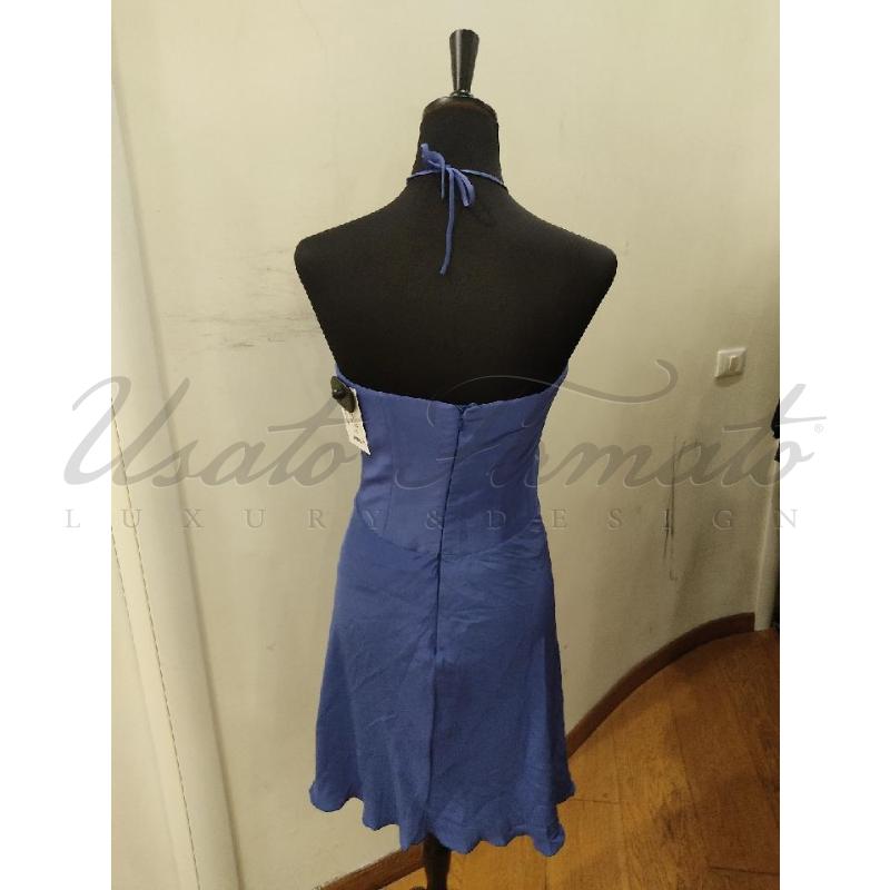 VESTITO DONNA EMPORIO ARMANI VIOLA SETA TG. 42 | Mercatino dell'Usato Roma parioli 3