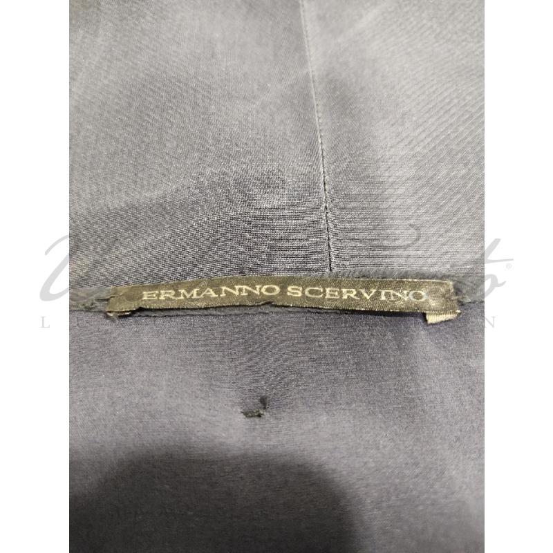 VESTITO DONNA ERMANNO SCERVINO BLU SETA TG 44 | Mercatino dell'Usato Roma parioli 4