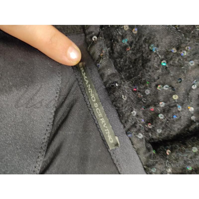 VESTITO DONNA ERMANNO SCERVINO NERO PAILLETTES TG. 42 | Mercatino dell'Usato Roma parioli 5