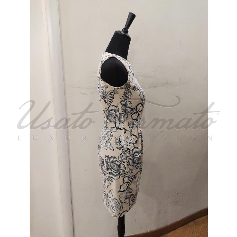 VESTITO DONNA ETRO BEIGE FIORI TG S | Mercatino dell'Usato Roma parioli 2