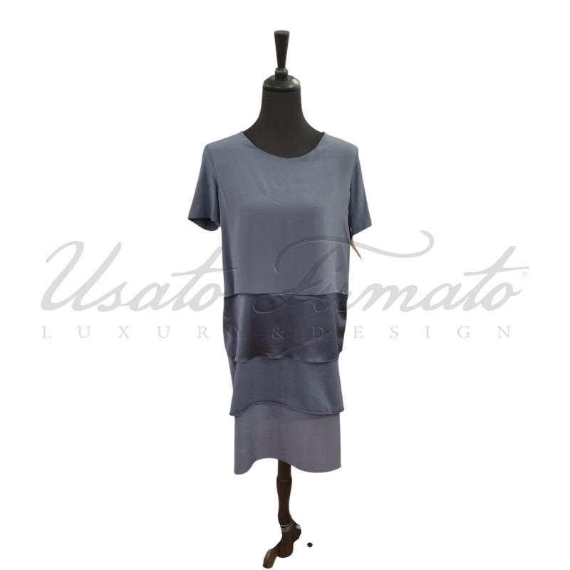VESTITO DONNA FABIANA FILIPPI BLU TG. 46 | Mercatino dell'Usato Roma parioli 1