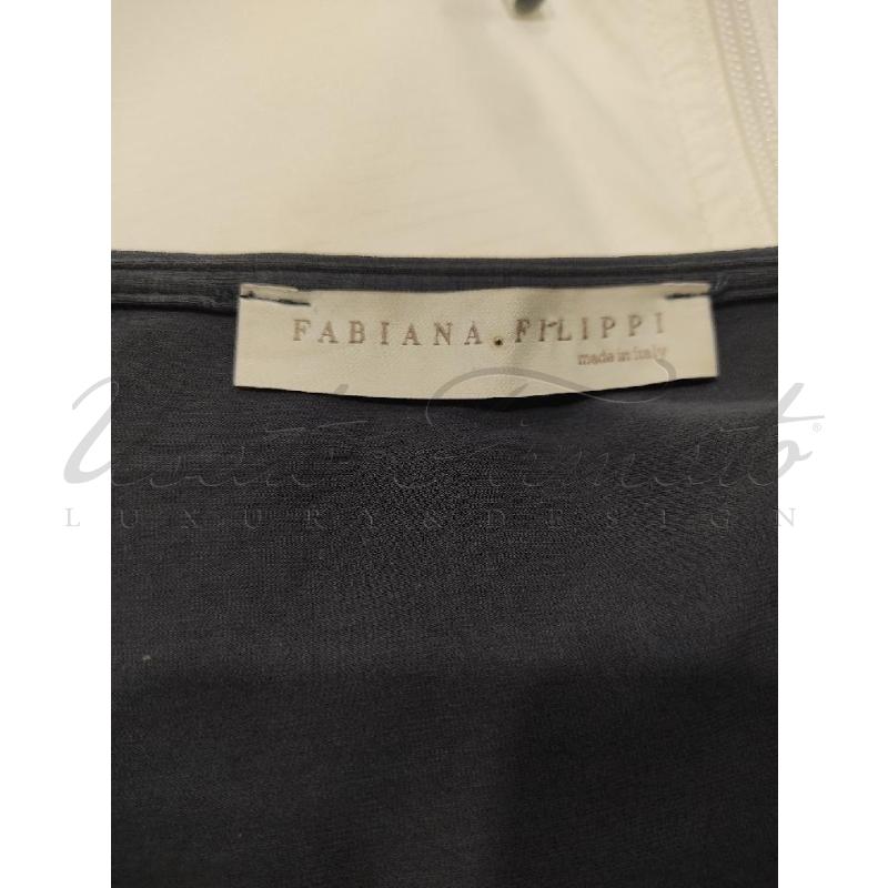 VESTITO DONNA FABIANA FILIPPI BLU TG. 46 | Mercatino dell'Usato Roma parioli 4