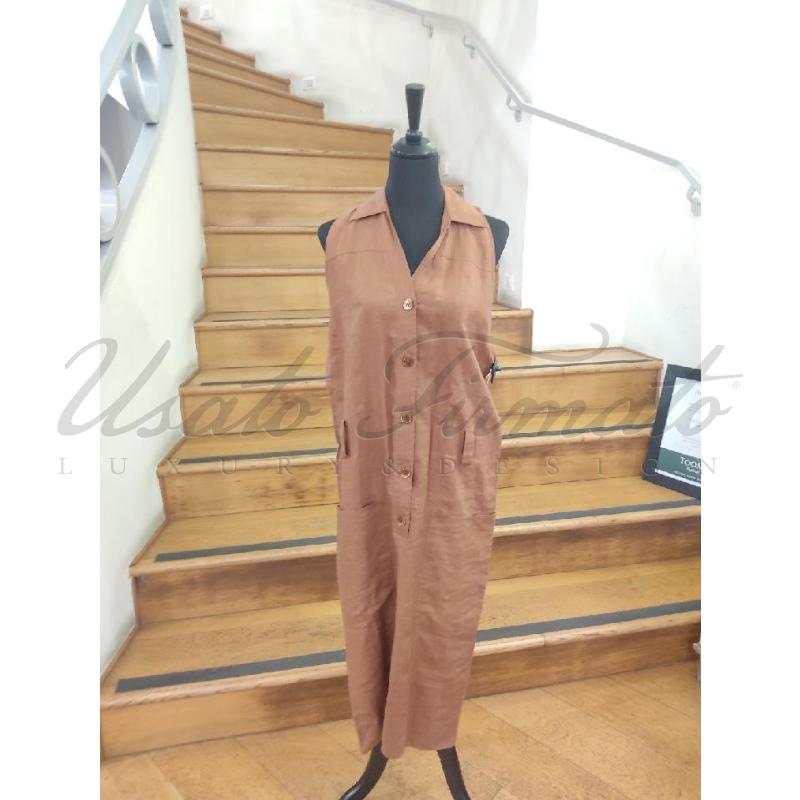 VESTITO DONNA GIALLO MARRONE TG S/M | Mercatino dell'Usato Roma parioli 1