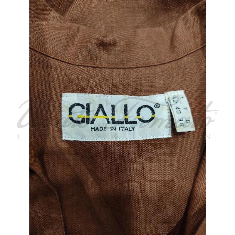 VESTITO DONNA GIALLO MARRONE TG S/M | Mercatino dell'Usato Roma parioli 4
