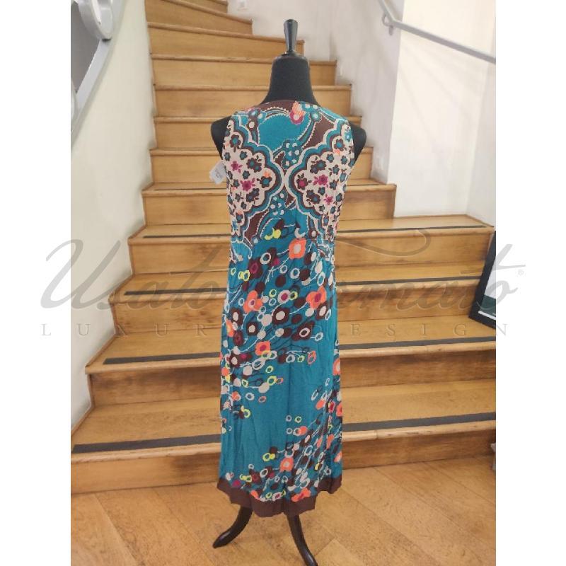 VESTITO DONNA INTREND SETA MULTICOLOR TG 46 | Mercatino dell'Usato Roma parioli 3