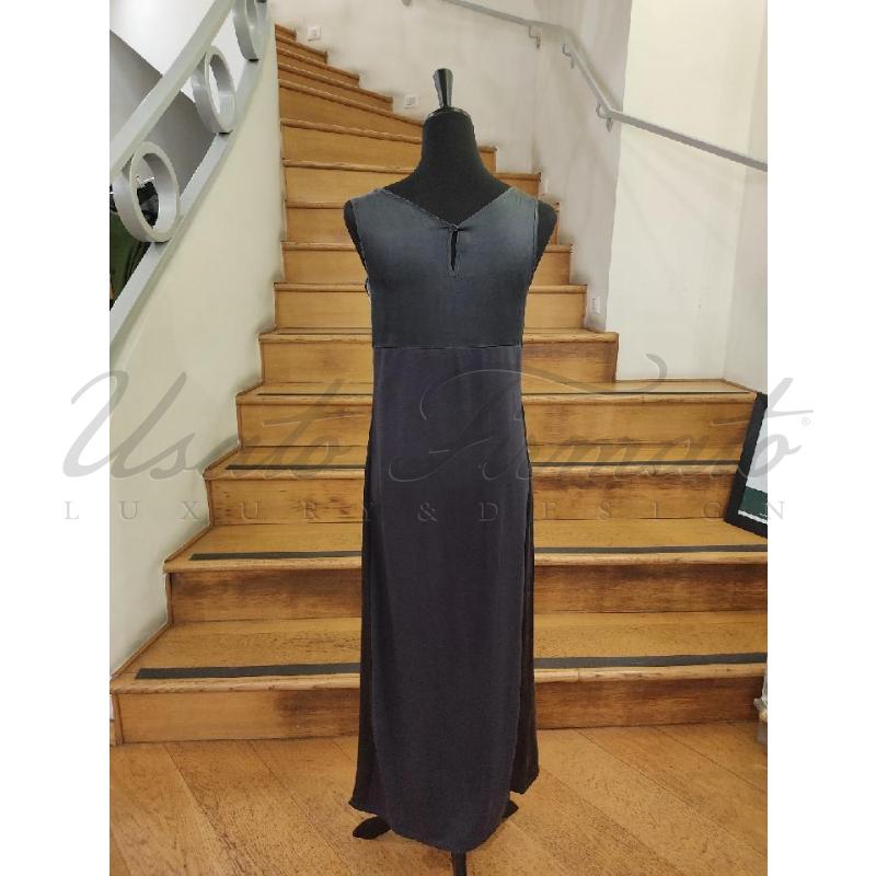 VESTITO DONNA INTREND  SETA GRIGIO TG M | Mercatino dell'Usato Roma parioli 3