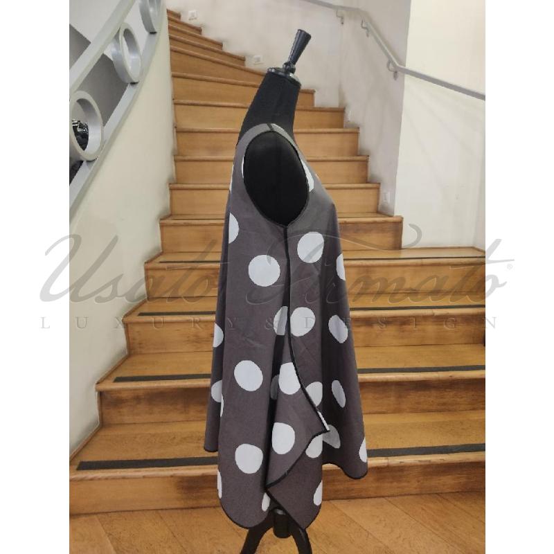 VESTITO DONNA LIVIANA CONTI GRIGIO POIS GRANDI TG. 46 | Mercatino dell'Usato Roma parioli 2