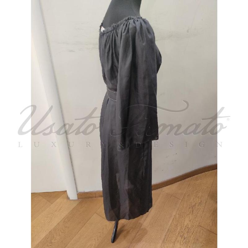 VESTITO DONNA LIVIANA CONTI NERO SETA TG U | Mercatino dell'Usato Roma parioli 2