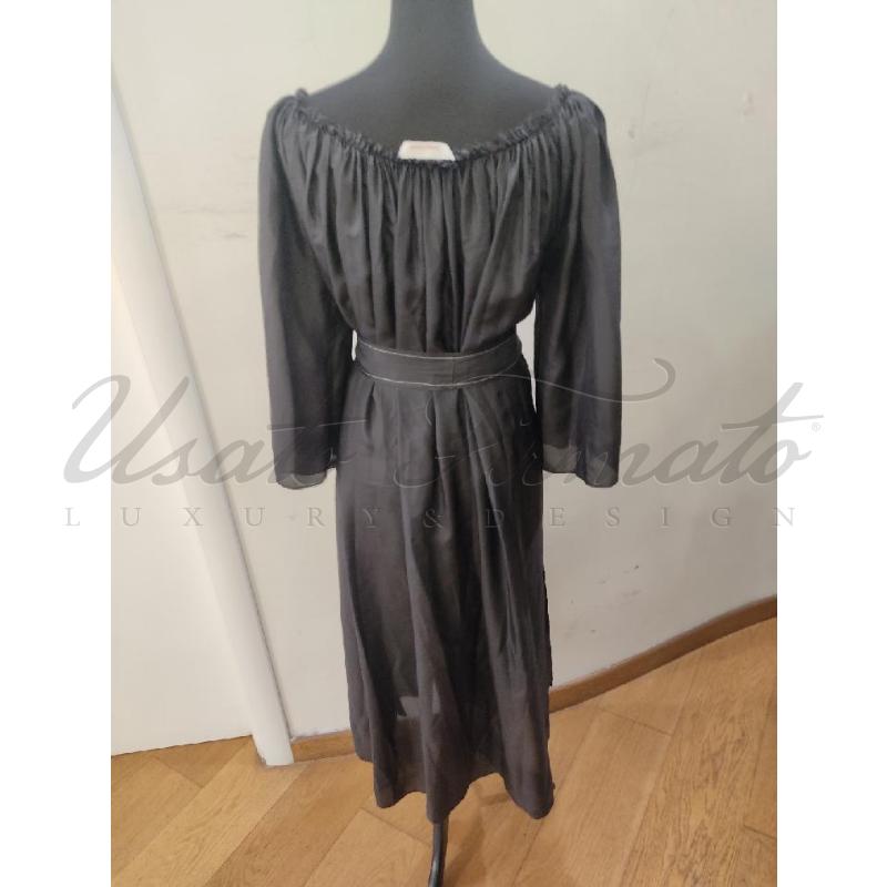VESTITO DONNA LIVIANA CONTI NERO SETA TG U | Mercatino dell'Usato Roma parioli 3