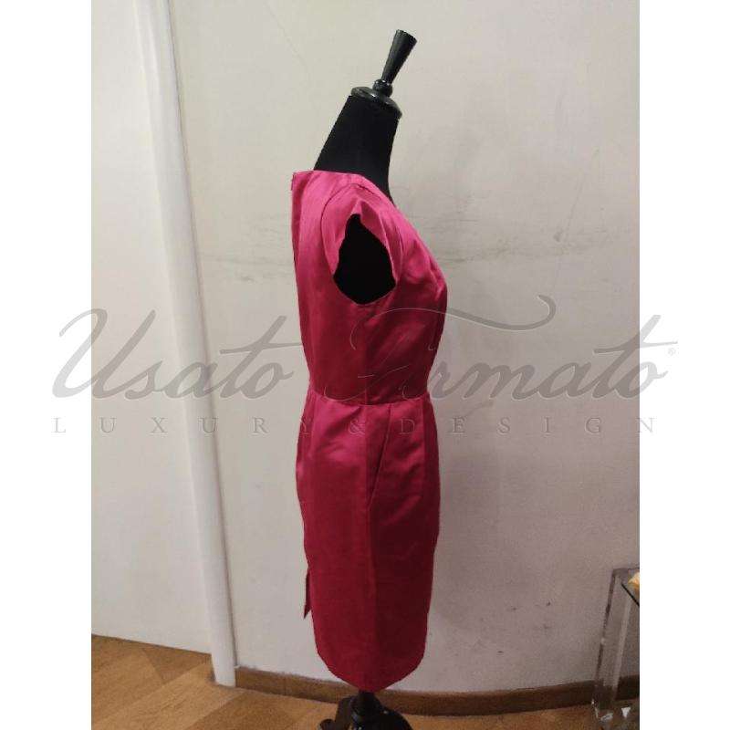 VESTITO DONNA LUISA SPAGNOLI FUCSIA SETA TG. 44 | Mercatino dell'Usato Roma parioli 2