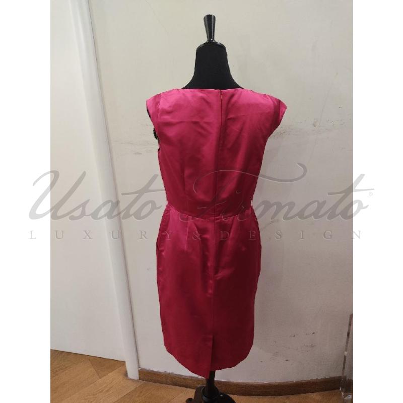 VESTITO DONNA LUISA SPAGNOLI FUCSIA SETA TG. 44 | Mercatino dell'Usato Roma parioli 3