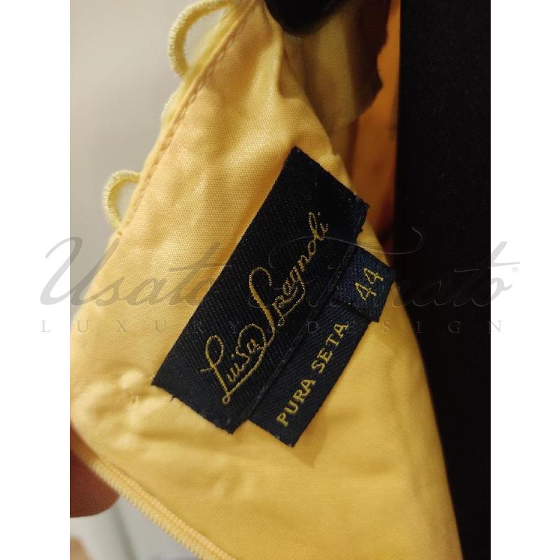 VESTITO DONNA LUISA SPAGNOLI PURE SETA GIALA TG 44 | Mercatino dell'Usato Roma parioli 4