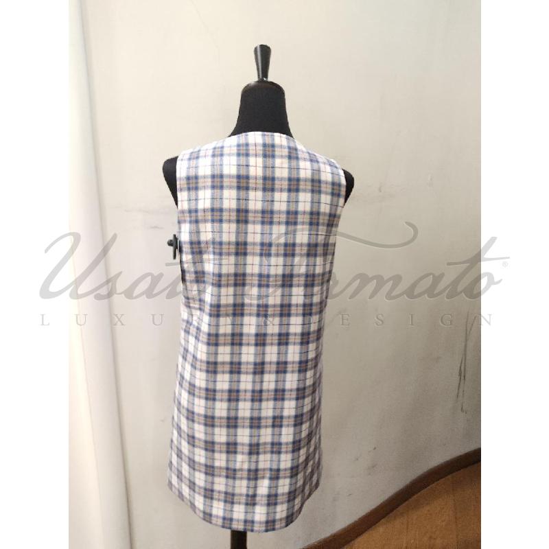 VESTITO DONNA L'AUTRE CHOSE BIANCA QUADRETTI TG. 40 | Mercatino dell'Usato Roma parioli 3