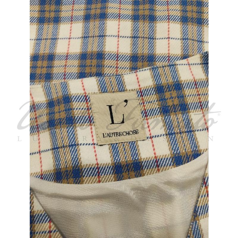 VESTITO DONNA L'AUTRE CHOSE BIANCA QUADRETTI TG. 40 | Mercatino dell'Usato Roma parioli 4