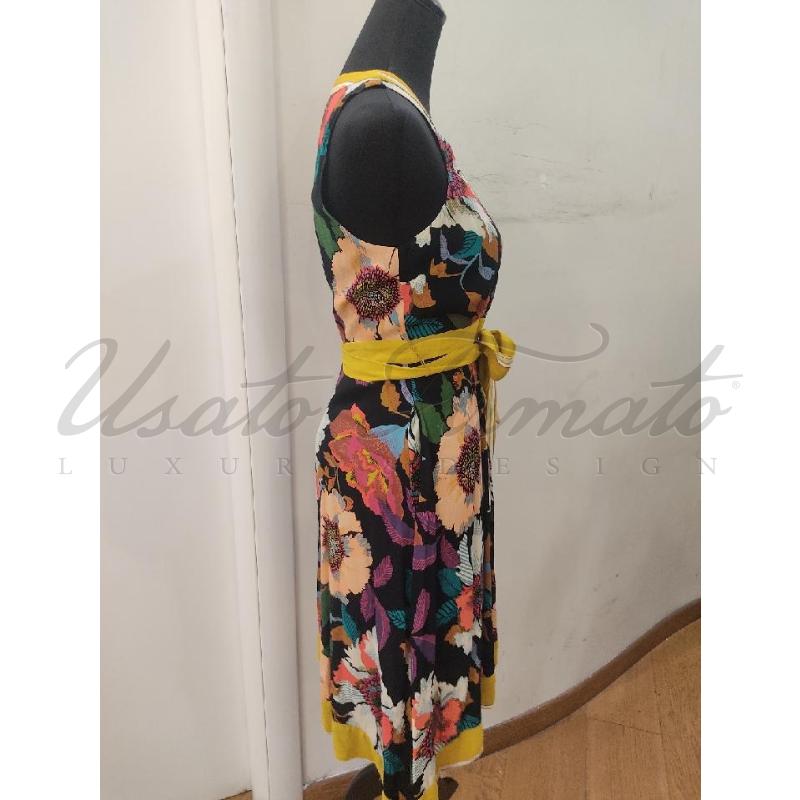 VESTITO DONNA MAEVE ANTHROPOLOGIE NERO FIORI TG. 36 | Mercatino dell'Usato Roma parioli 2