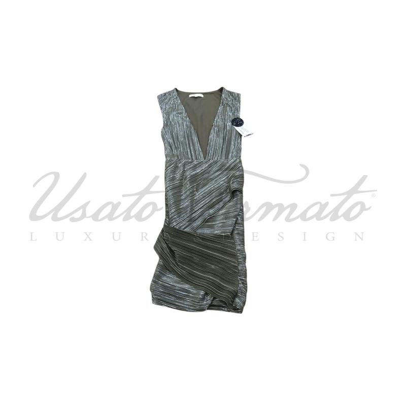 VESTITO DONNA MAJE LUREX VERDE TG 34 | Mercatino dell'Usato Roma parioli 1
