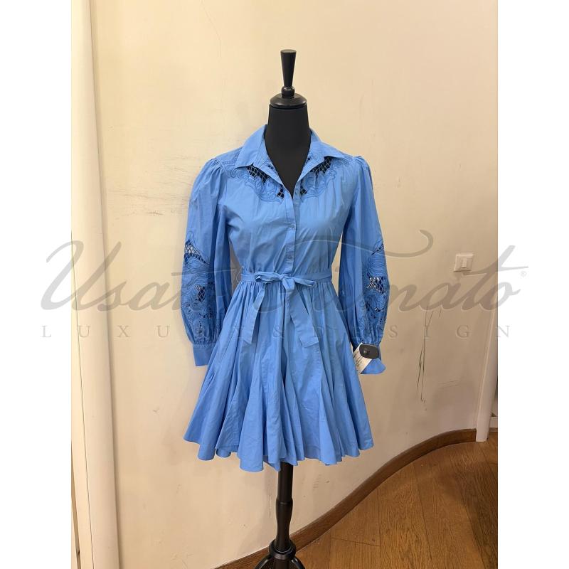 VESTITO DONNA MAJE PIZZO S GALLO BLU TG S | Mercatino dell'Usato Roma parioli 1