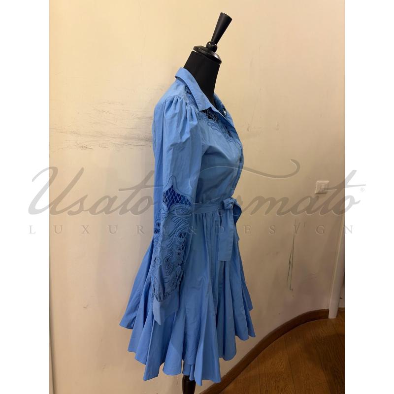 VESTITO DONNA MAJE PIZZO S GALLO BLU TG S | Mercatino dell'Usato Roma parioli 2