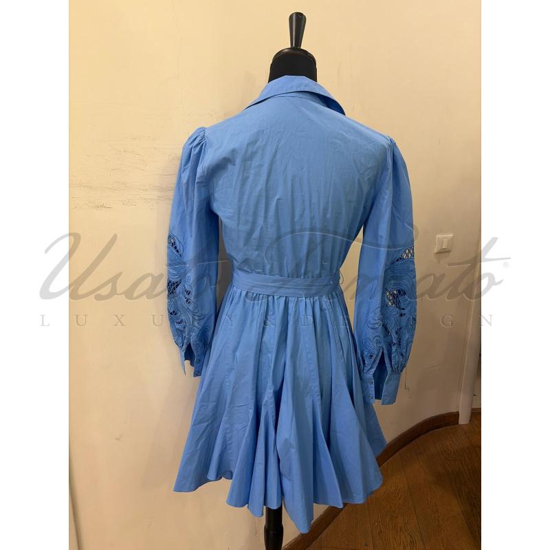 VESTITO DONNA MAJE PIZZO S GALLO BLU TG S | Mercatino dell'Usato Roma parioli 3