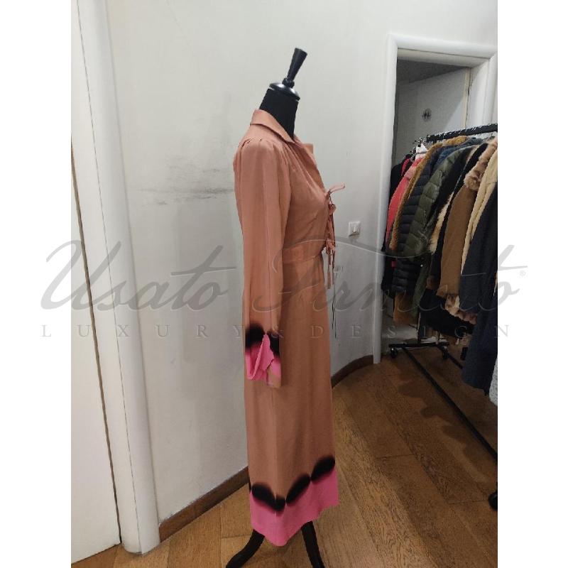 VESTITO DONNA MARCO DE VINCENZO BEIGE ROSA TG. 38 | Mercatino dell'Usato Roma parioli 2