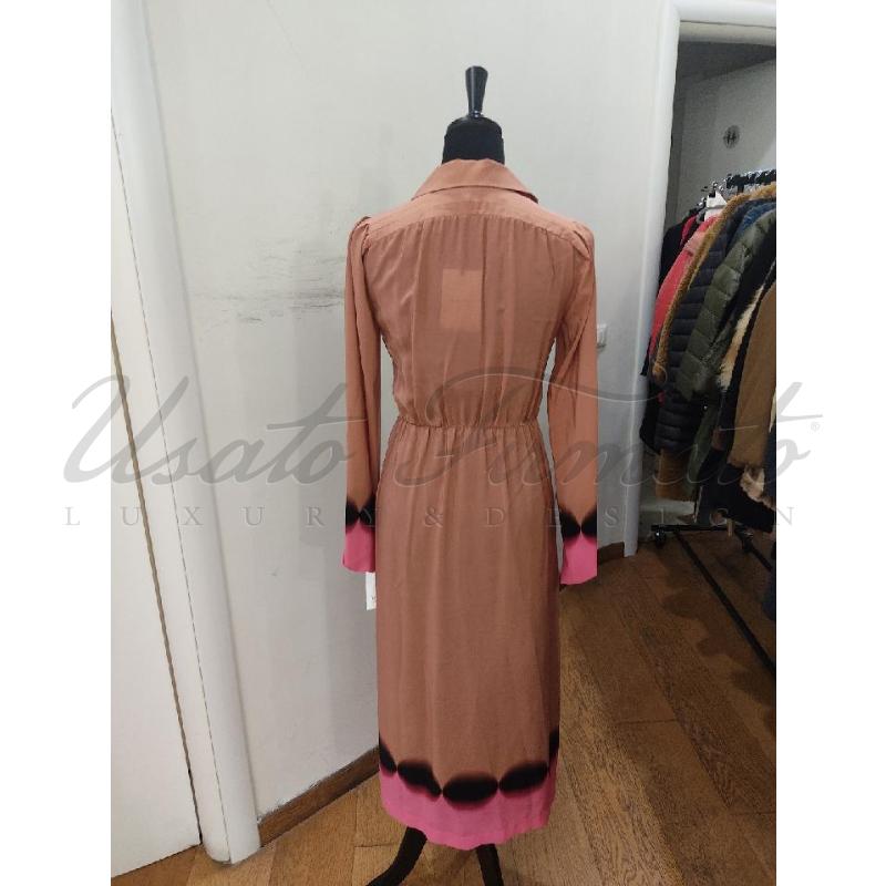 VESTITO DONNA MARCO DE VINCENZO BEIGE ROSA TG. 38 | Mercatino dell'Usato Roma parioli 3