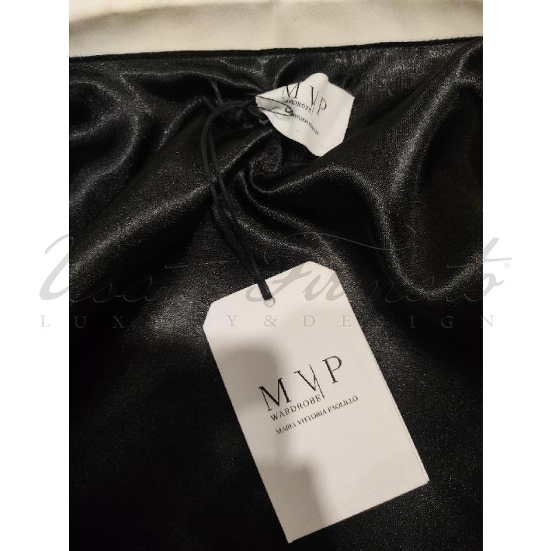 VESTITO DONNA MARIA VITTORIA PAOLILLO NERO PAILLETES TG. 42 | Mercatino dell'Usato Roma parioli 4