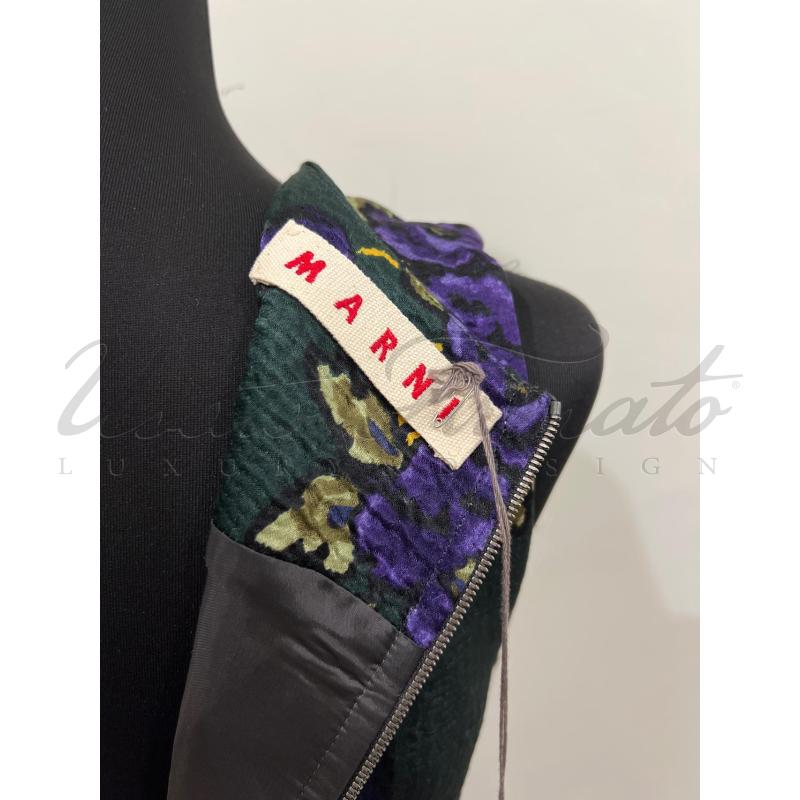VESTITO DONNA MARNI LANA SETA VERDE TG 40 | Mercatino dell'Usato Roma parioli 4