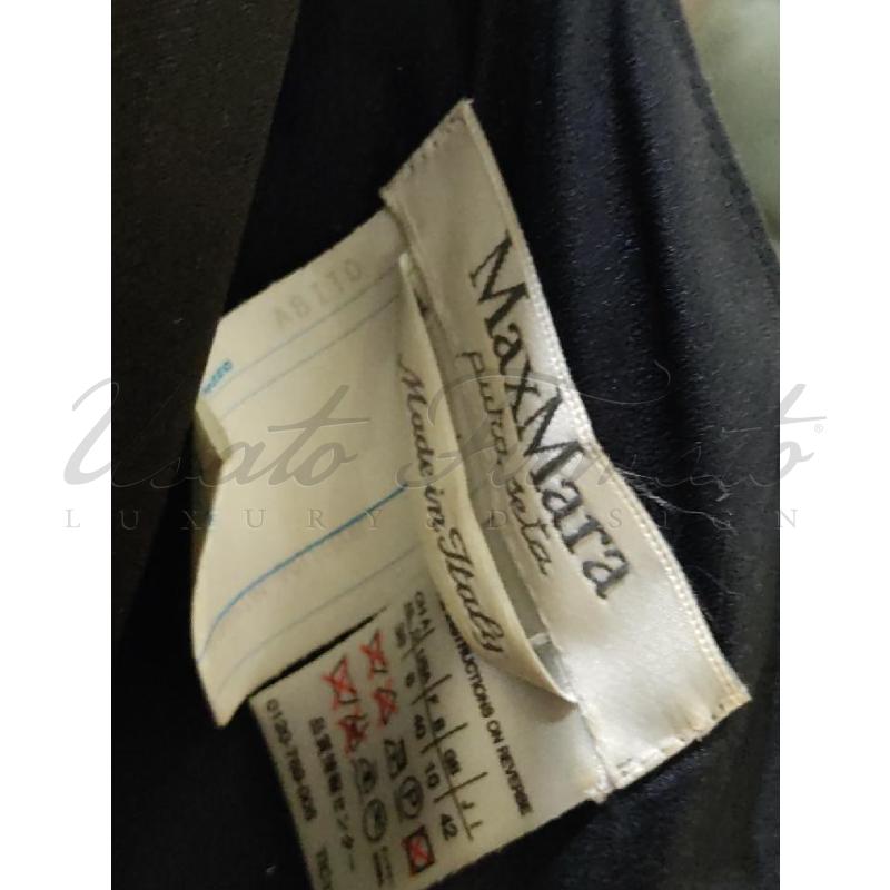 VESTITO DONNA MAXMARA BLU STRASS RETE TG 42 | Mercatino dell'Usato Roma parioli 4