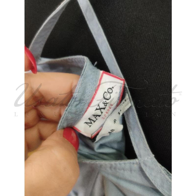 VESTITO DONNA MAX&CO CELESTE TG. 42 | Mercatino dell'Usato Roma parioli 4
