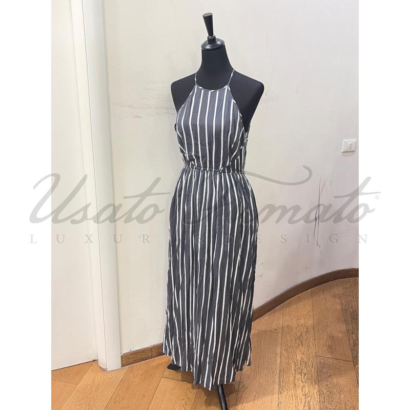 VESTITO DONNA MAX E CO GRIGIA RIGHE TG S | Mercatino dell'Usato Roma parioli 1