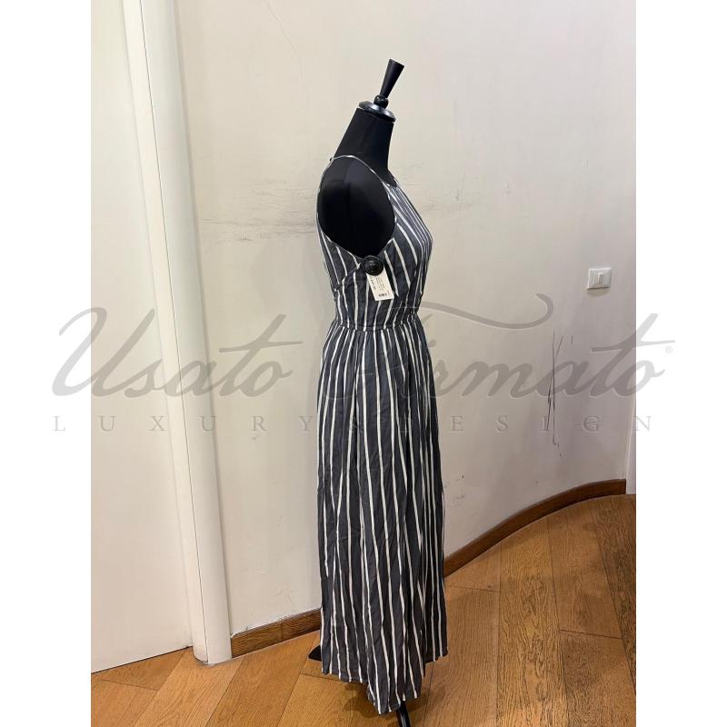VESTITO DONNA MAX E CO GRIGIA RIGHE TG S | Mercatino dell'Usato Roma parioli 2