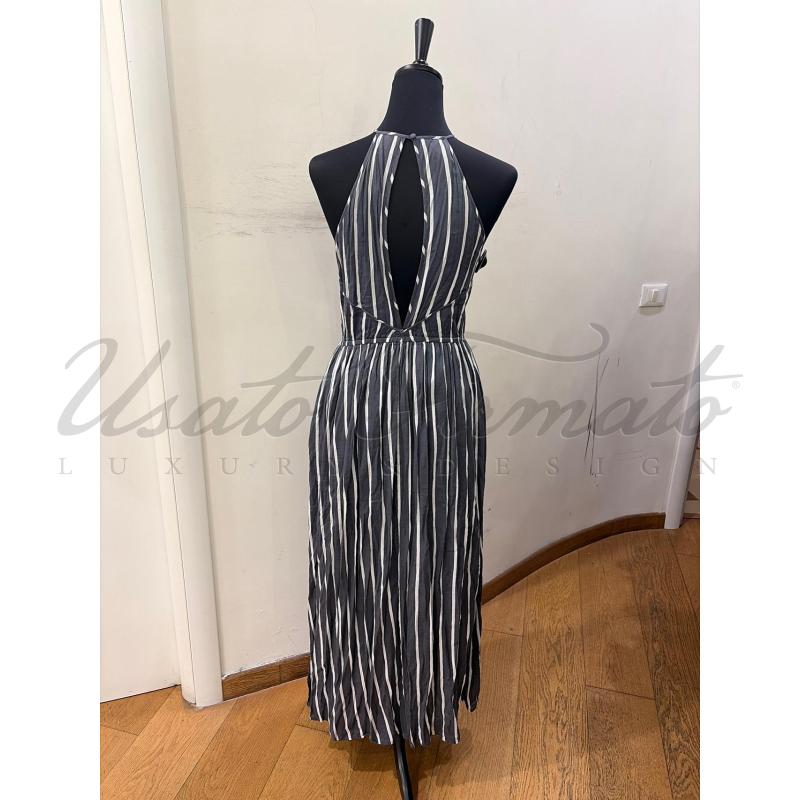VESTITO DONNA MAX E CO GRIGIA RIGHE TG S | Mercatino dell'Usato Roma parioli 3