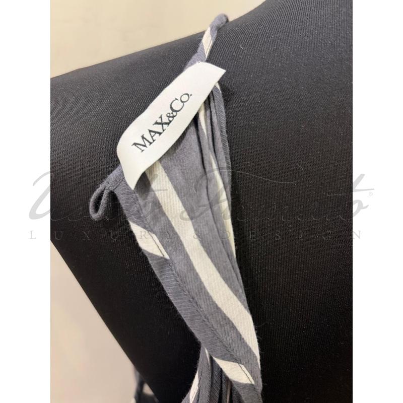 VESTITO DONNA MAX E CO GRIGIA RIGHE TG S | Mercatino dell'Usato Roma parioli 4