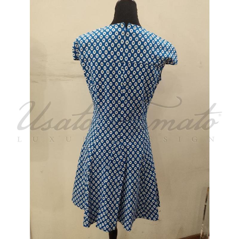 VESTITO DONNA MAX & CO BLU BIANCO FANTASIA TG S  | Mercatino dell'Usato Roma parioli 3