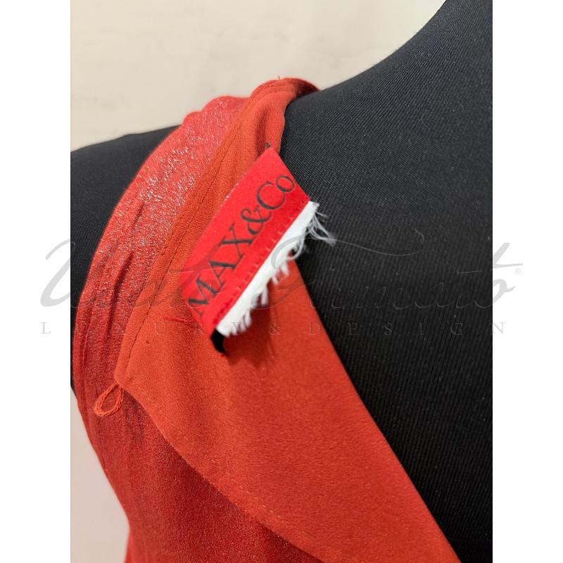 VESTITO DONNA MAX & CO ROSSO LUREX TG S | Mercatino dell'Usato Roma parioli 4