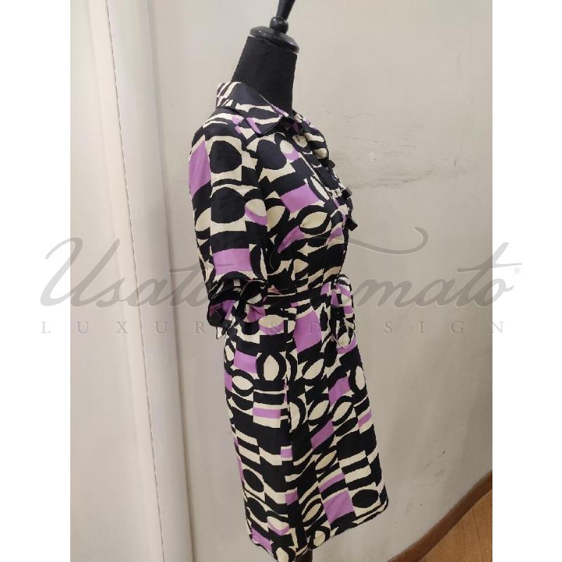 VESTITO DONNA MILLY VIOLA NERO TG 6 | Mercatino dell'Usato Roma parioli 2