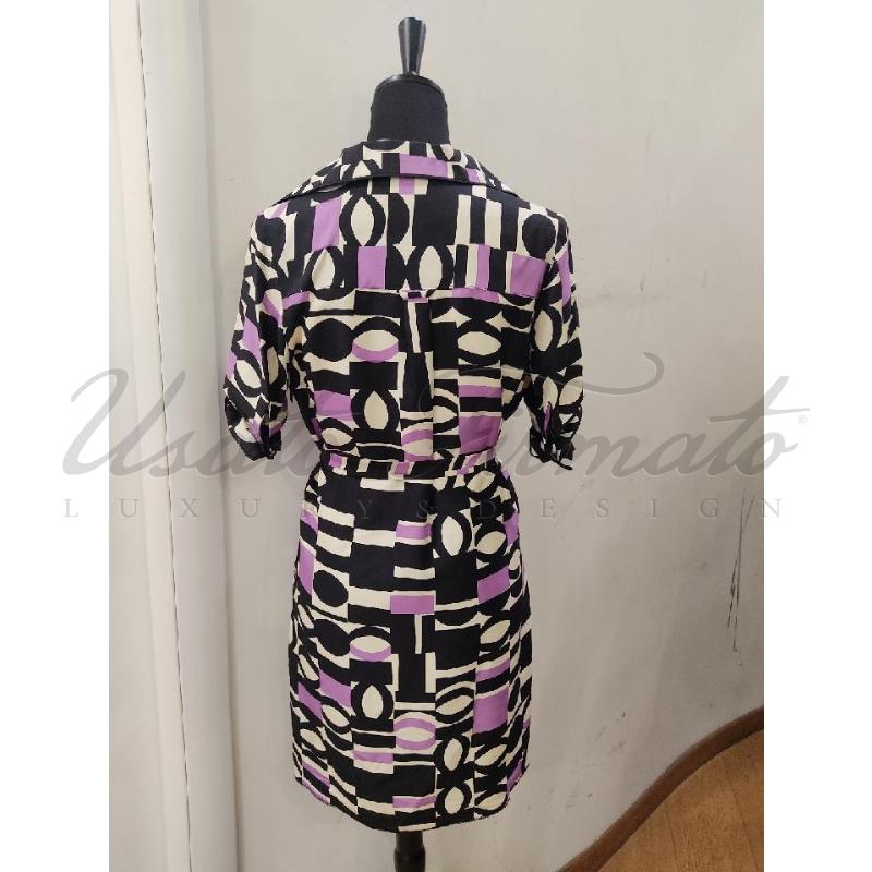 VESTITO DONNA MILLY VIOLA NERO TG 6 | Mercatino dell'Usato Roma parioli 3